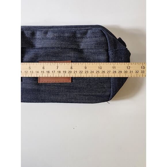 ORIGAUDIO +  TIK TOK Blue Denim Travel Makeup Shaving Bag - Picture 7 of 9